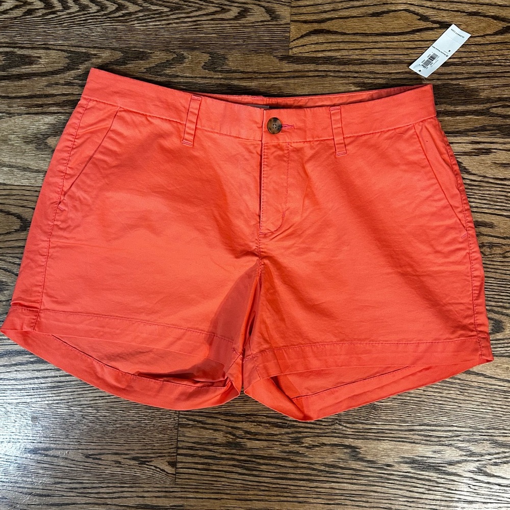 NWT old navy 3.5" inseam shorts - orange / bright coral color - size 6
